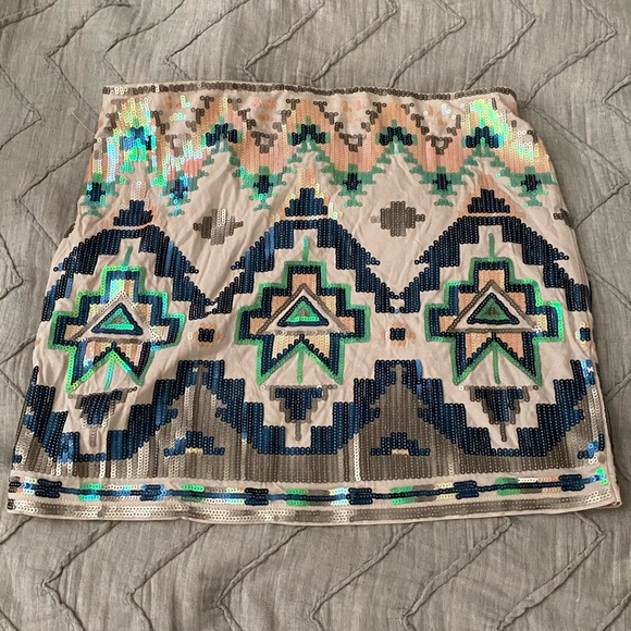 NWT Express Sequins Skirt - Picture 2 of 6